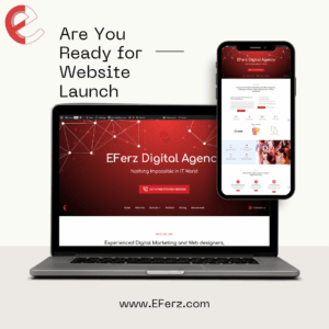 Website launch announcement graphic by EFerz