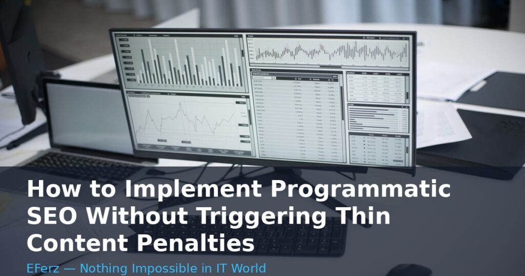 How to Implement Programmatic SEO Without Triggering Thin Content Penalties